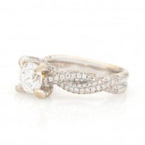 Twist Shank Accented Ring