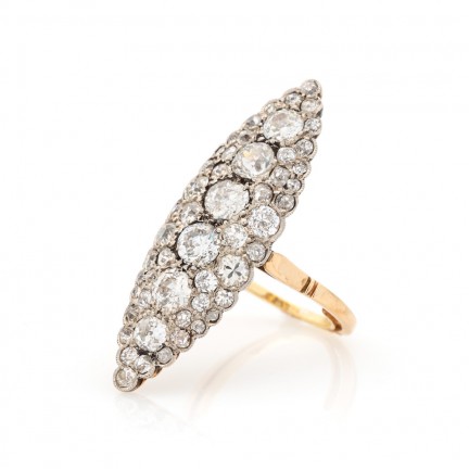 Antique Style 3 Stone Ring